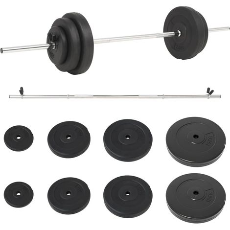 Maison Exclusive - Langhantel mit Gewichten 60 kg