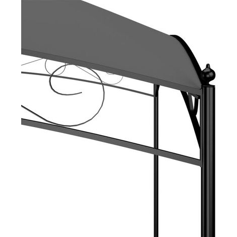 Belvédère de jardin anthracite 3 x 3 x 2,65 m – Pavillon de jardin pour terrasse, extérieur et réception, ombrage (1/5)