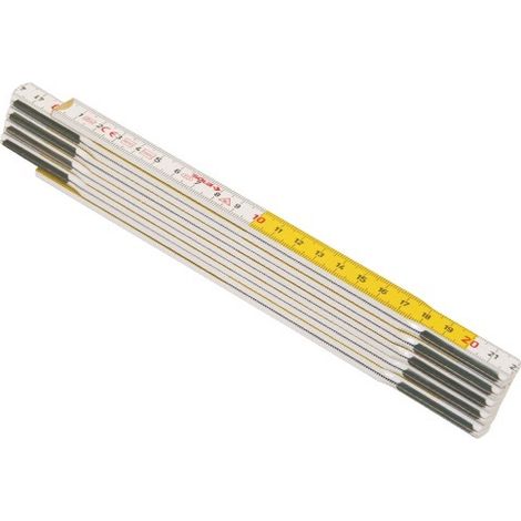 DOPPIMETRI BRIXO LEGNO BIANCO-GIALLO