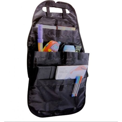 TRADE SHOP - Organiser Pieghevole Auto Portaoggetti Viaggio Sedile Posteriore Sistema Strappo - (1/4)