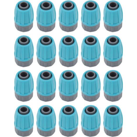 Rosvola Connecteurs d'écrous verrouillés pour Tube d'irrigation, 16mm, Durable, PE, Anti-vieillissement, résistant aux acides, écologique, 15 pièces. (1/5)