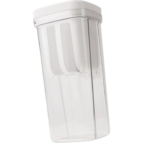 Joghurtsieb aus Edelstahl – 1 Stück – Edelstahl und PET – Feinmaschiger Molkefilter – Für selbstgemachten Käse und pflanzliche Milchalternativen – 2000 ml, transparent (1/5)