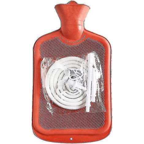Colon Cleanse Enema Bag With Tubing Water Bottle Shower Douche & Home Adult Enema Kit (1/3)