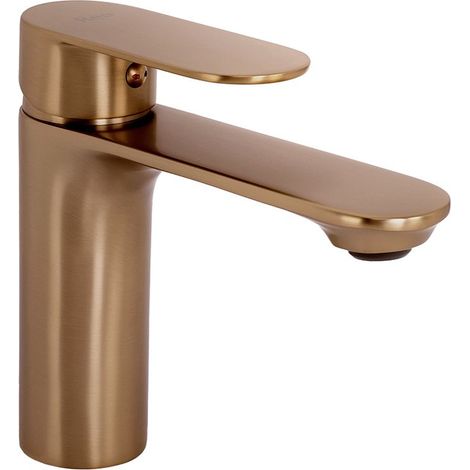 WASCHBECKENARMATUR REA DROP LOW BRUSH COPPER