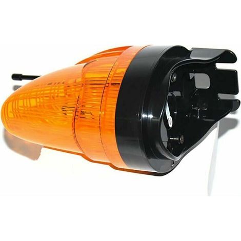 Lampe clignotante et accessoires pour motorisation,Clignotant Portail 220V Universal avec Antenne Clignotant LED Dispositif de signalisation,voyant de balisage (1/4)