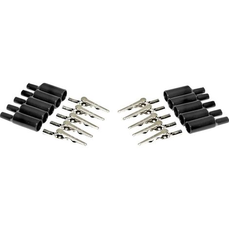 Mueller Electric BU-P2240-0 Morsetto a coccodrillo Nero Lunghezza: 54.61 mm 1 KIT