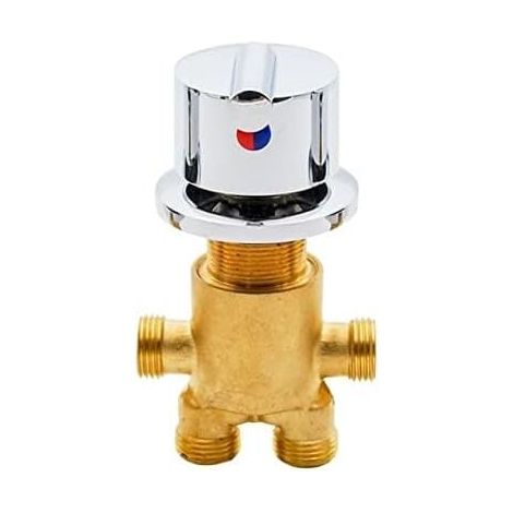 Robinet Baignoire Mélangeur De Bain Robinets De Douche Salle De Bains Robinet Eau Chaude Froide En Laiton Massif Mitigeur Robinet Trou Feuille Poignée Mélangeur (1/4)