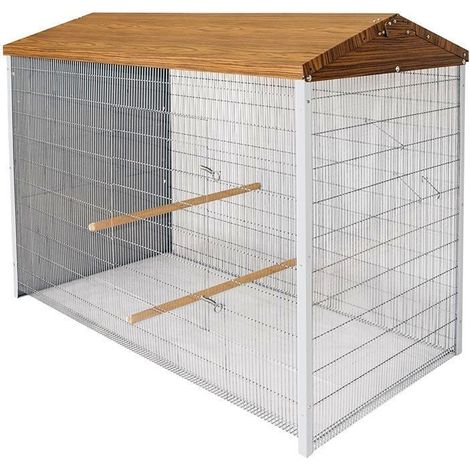 Hühnergehege 150x80x110 cm  Idealer Lebensraum für Hühner, Vögel und Geflügel  Robust und Vielseitig