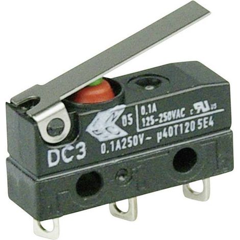 ZF DC3C-A1LB Microinterruttore DC3C-A1LB 250 V/AC 0.1 A 1 x On / (On) IP67 Momentaneo 1 pz.