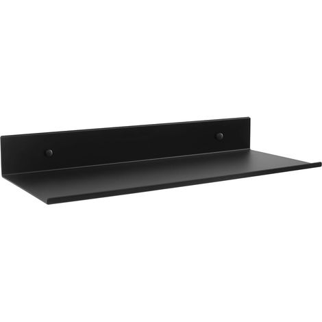 Étagère murale 30 x 12 x 4 cm - Étagères de salle de bain - Étagères métalliques - Étanche - Petite étagère flottante en métal - Étagère murale - Pour salle de bain, salon, chambre, cuisine - Vis incl (1/5)