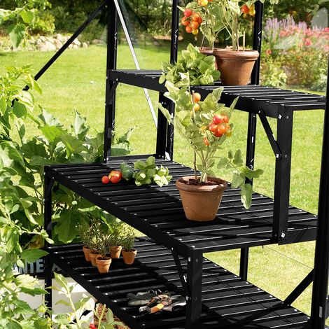 Vitavia Tischaufsatz für Pflanztisch, schwarz, 121 x 28 x 39 cm (1/2)