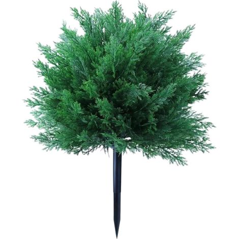 Branche de Pin Artificielle Verte 55cm pour déco Extérieur Branche de Pin Artificielle 55cm, Soie Résistante UV et Intempéries pour Décoration Extérieure, Mariage et Jardin (1/5)