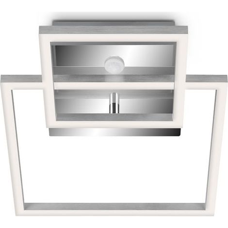 LED Deckenleuchte Bewegungsmelder 19,6 W silber Metall-Kunststoff Telefunken