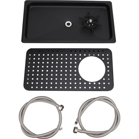 Outil de nettoyage de verre de rinçage de pichet à haute pression d'acier inoxydable de rondelle de tasse avec le bac de vidange pour le Restaurant de café de barre à la maison