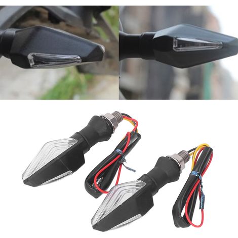 Clignotants LED universels double face pour motos (lot de 2) (1/5)
