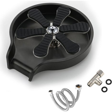 Rince-Verres - Raccord Robinet Évier 1/2 Pouces - 9 Jets Haute Pression - Pour Verres Bouteilles Tasses - 1 Pièce (1/5)