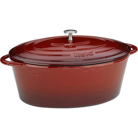 Bräter Calido oval 9 rot/beige
