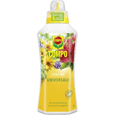 COMPO Concime Liquido Universale, Con Microelementi, Per piante sane e rigogliose, 1l (1/4)