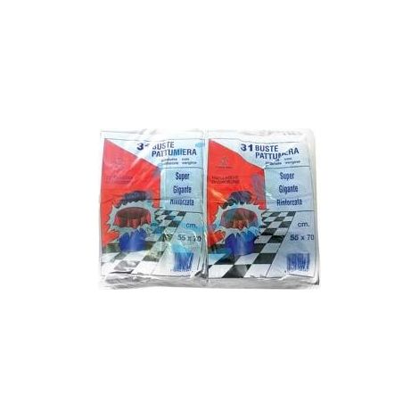 SACCO PATTUMIERA "TIPO ANCONA" BIANCO PZ.31 - cm.55x70 gr.420
