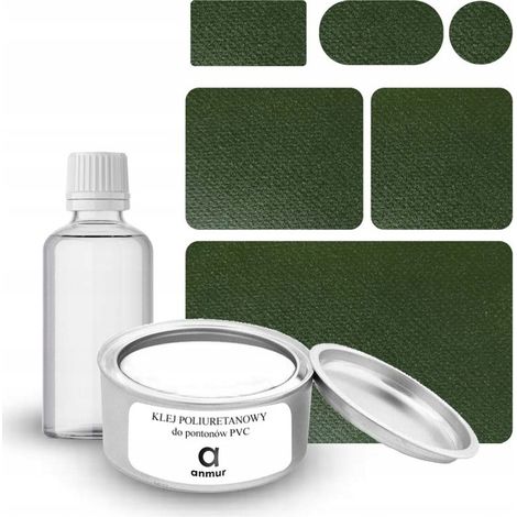 Kit di riparazione per pontoni in PVC, colla + 6 toppe (1/5)