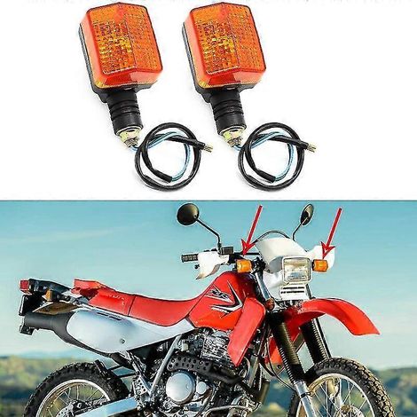2 Stück gelbe Blinker hinten für Honda 1993-2017 XR650L XR250L XR 650L XR 250L Blinkeranzeige