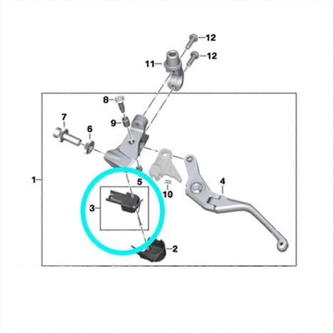 Motorrad-Kupplungsbetätigungs-Mikroschalter für BMW M1000RR M1000XR S1000R S1000RR F750GS F850GS F900R F90-JXLGV (1/5)