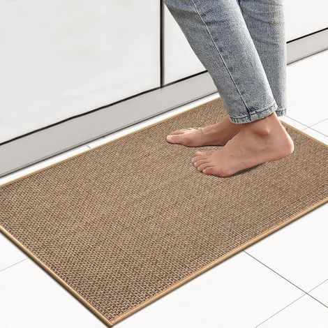 Tapis de cuisine antidérapant – 40x60 cm – Beige – Lavable et absorbant – Usage intérieur – Caoutchouc (1/5)