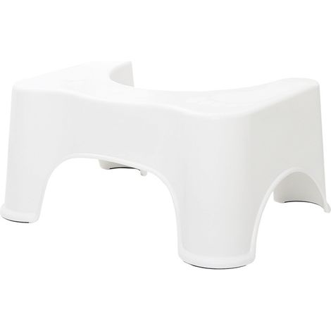 1 marchepied de toilette Divers accessoire de portail, ergonomique, hauteur 20 cm, largeur 44,5 cm, blanc (1/5)