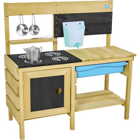 TP Toys Holz Matschküche Murmeltier Deluxe  Natur  136x40x96 cm (1/5)