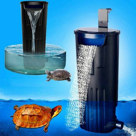 Filtre de tortue muet 600L/H tortue/filtre d'aquarium filtre à eau submersible (1/5)