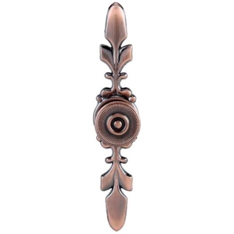 Poignée de meuble européenne pour tiroir, armoire, bureau, porte, décoration d'intérieur, bronze rouge (1/4)