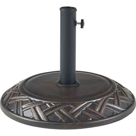 Base per ombrellone da giardino con adattatori 37 / 42 / 52 / 58 mm nero 030010252