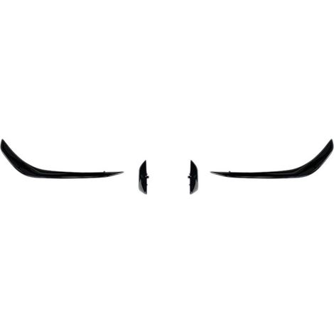 Spoiler paraurti anteriore compatibile con Mercedes CLA45 C118 2020 2021 Fendinebbia decorativi nero lucido (1/4)