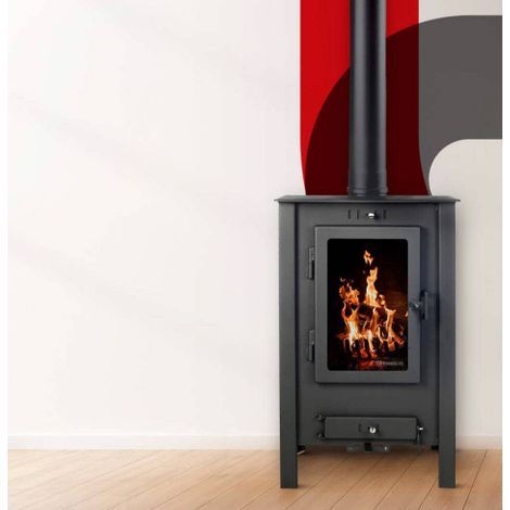 ESTUFA DE LEÑA THECA 400 VIENA 450 ECODESIGN (1/2)