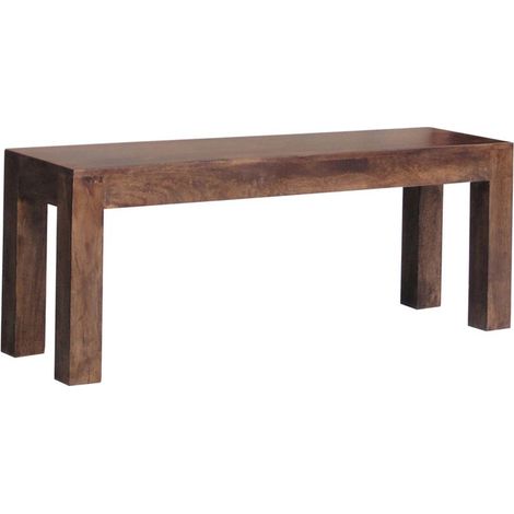Dakota Bench Large - Mango Wood - L35 x W148 x H45 cm - Dark Finish