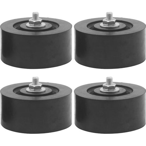 CCYKXACoussinets anti-vibrations en caoutchouc, base d'unité extérieure de 4 pouces avec poignée, coussin en caoutchouc , accessoire de climatiseur fac (1/5)