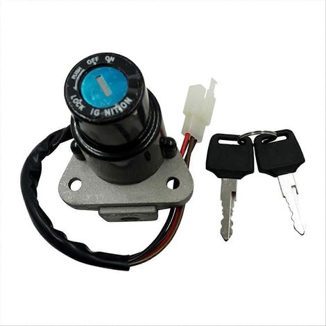 Interrupteur d'allumage pour moto, serrure de porte électrique, serrure avant pour DT125 R/TZR 125/250 XT350/XT600 FZR400 (1/5)