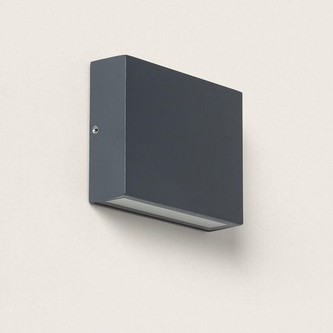 Aplique de Pared Exterior LED 7W Aluminio Iluminación Doble Cara CCT Seleccionable Brooky S Antracita