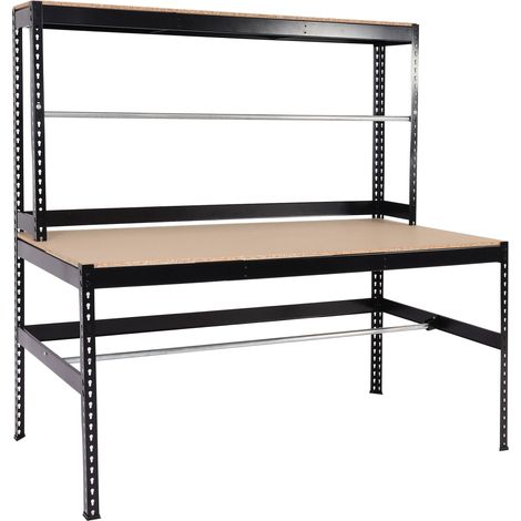 Table d’emballage professionnelle 183 cm avec supports rouleaux réglables structure acier 040010237 (1/5)
