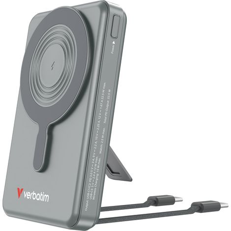 Verbatim ChargenGo Power Bank 2C Display 10000mAh grey