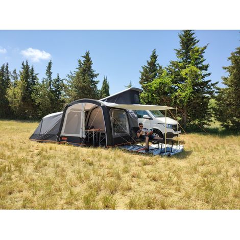 Avancée de côté pour auvents gonflables – Tissu imperméable et anti-UV – Fixation rapide – Protection contre pluie, vent et soleil – Soplair (1/2)