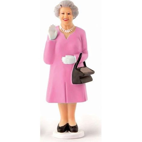 Figurine décorative Kikkerland Reine Elizabeth II bleu 17 cm (1/3)