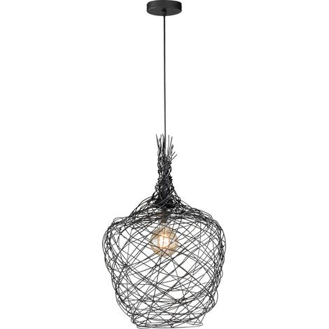 Suspension intérieure fil métal tressé noire - Fischer & Honsel - Milo (1/5)