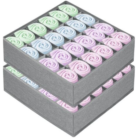 Boîte de rangement pour lingerie en tissu Oxford, boîte de rangement pliable de type tiroir, adaptée aux sous-vêtements et aux chaussettes
