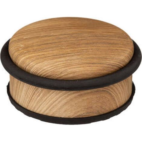 Stop Porte en Métal "Bas" 10cm Naturel & Noir