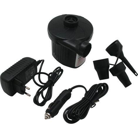 Pompe à air électrique 50 W, 12 V/220 V, débit élevé 230 L/min, pour articles gonflables et camping (1/4)
