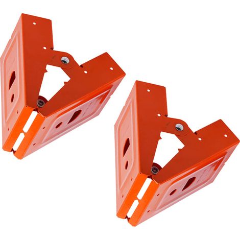 Lot de 2 supports de tréteaux en acier laminé à froid, supports mécaniques pour le travail du bois (1/5)