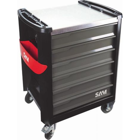 Mueble 6 cajones gris SAM - SERVI630NG