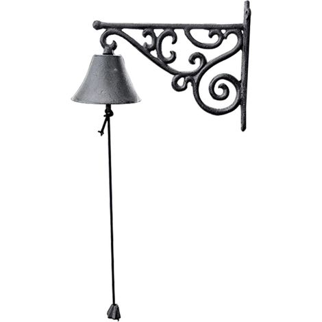 Solid Iron Doorbell for Villas — Traditional Wall-Mounted Design — Weatherproof Restaurant Call Bell — Mounting Screws Included (1/5)