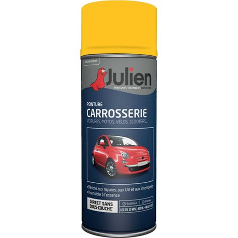 Peinture aérosol pour Carrosserie - Brillant Jaune 1 37128 - 400 ml - Julien